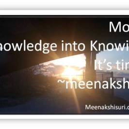 knowledge to knowing