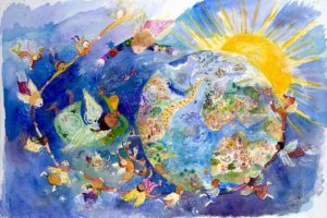 The love of Mother Earth Immeasurable, Freely given and received in vibrant space The gift of the Gaia Minute Boundless Joyfully shared and received in sacred space Gather together! 